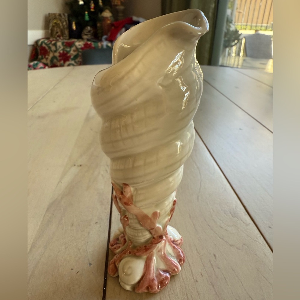 Fitz and Floyd ceramic Oceana bud vase hand painted excellent gift - Picture 14 of 16